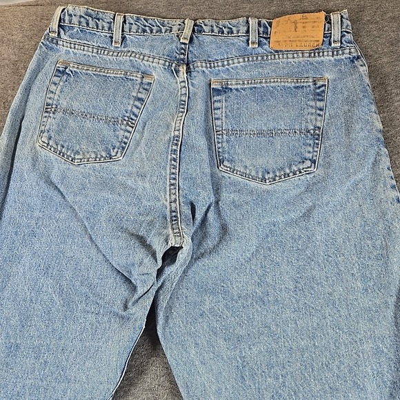 Vintage Polo Ralph Lauren Jeans Men's 40x32 Blue Straight Leg Light Wash Preppy - Picture 1 of 9